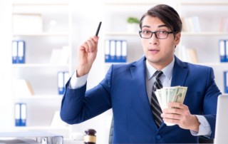 Man with money in his hand