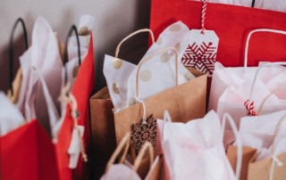 Christmas shopping bags
