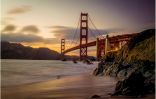 Golden Gate Bridge seen from afar