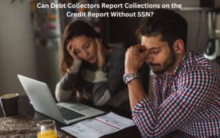 Two adults worrying about debt collection